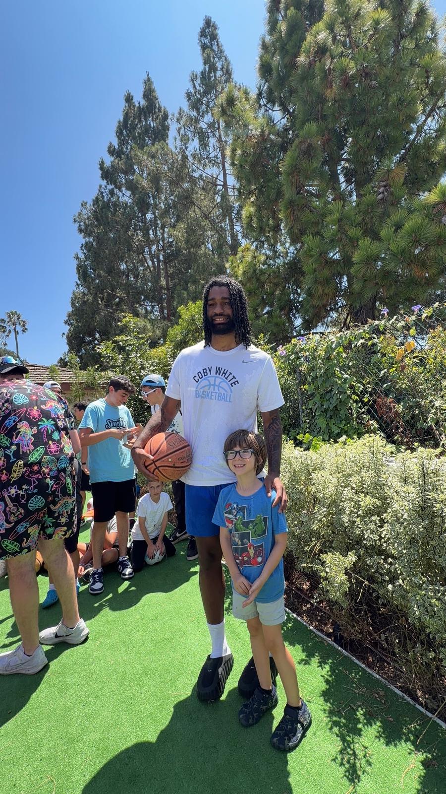 NBA’s Coby White Visits Camp Simcha Without Borders West Coast - Chai ...